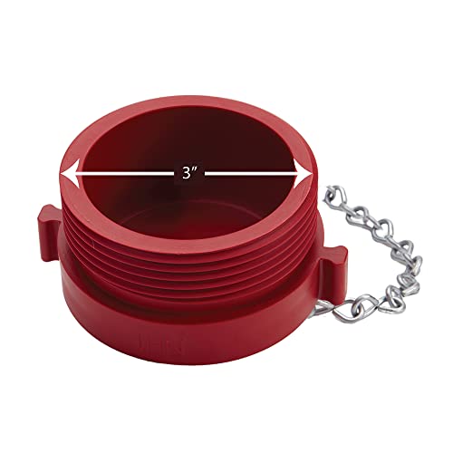 2 1/2" Red Plastic Fdc Plug (Nh) #TOP1