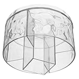 VALICLUD 透明氷川模様転式割ペン収納カップ メイクブラシ 文具用デスクトップオーガナイザー 多機能卓上化粧品収納スタンド