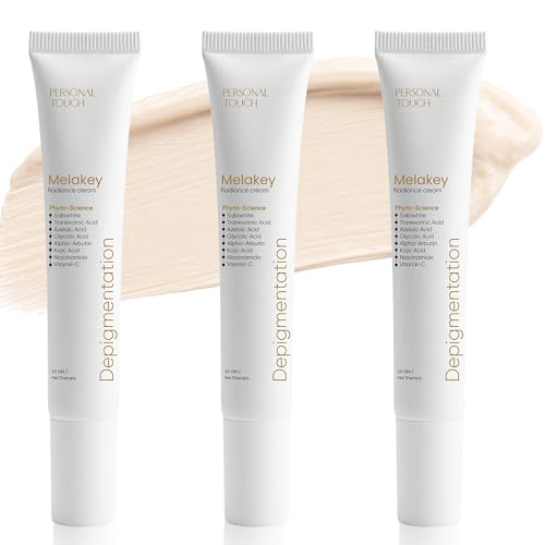 Image of Personal Touch Melakey Radiance Cream for Hyperpigmentation & Melasma | 5% Azelaic Acid | Dark Spot Corrector with Glycolic Acid & Niacinamide for Even Skin Tone | 60gm