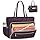 Teacher Bag 15.6 Inch Work Bag Women Laptop Tote Bag with Accordion File Organizer Pocket & Insulated Pocket Computer Tote Bag for Nursing, Office, College, Travel