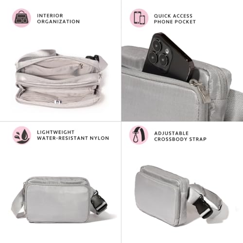 Baggallini Modern Belt Bag 5x8 Travel Fanny Pack Sling Bag Waistpack w/RFID Card Holder Water-resistant Crossbody Bag2