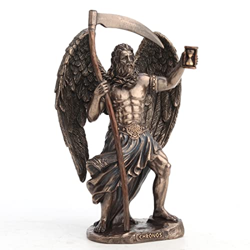 Escultura de Cronos Dios Griego del Tiempo en Resina y Bronce 18.4 cm miniatura 2