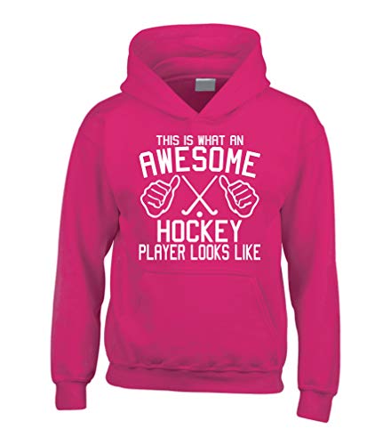 Sweat à capuche hockey rose 7-8 ans Edward Sinclair