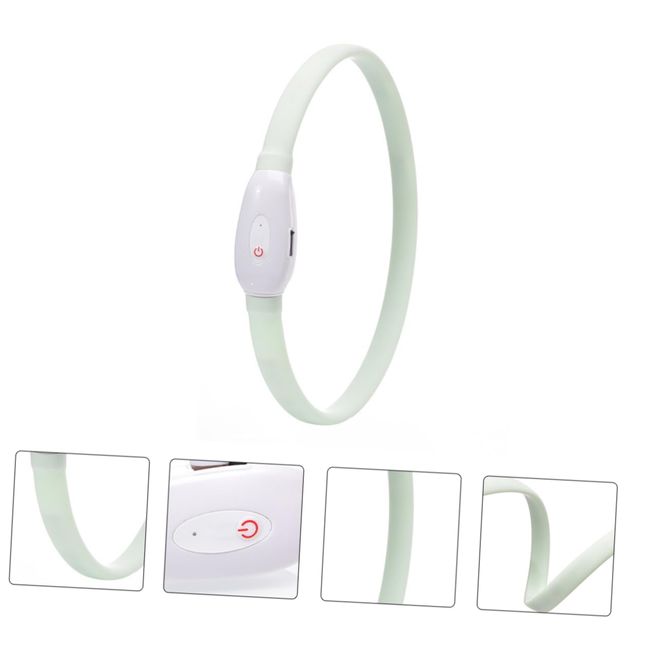 Housoutil 3juegos Collar Led para Perros USB Recargable Luminiscente para Caminatas Nocturnas
