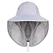 Produktbild Gisdanchz Herren Hut Herren Hut Damen Sommerhut Outdoor Boonie Bucket Hat Fischerhut Männer Anglerhut Kopfbedeckung Herren Sommer Sun Hat Sonnenhut Damen Fishing UV Sonnenhut Buschhut Hellgrau