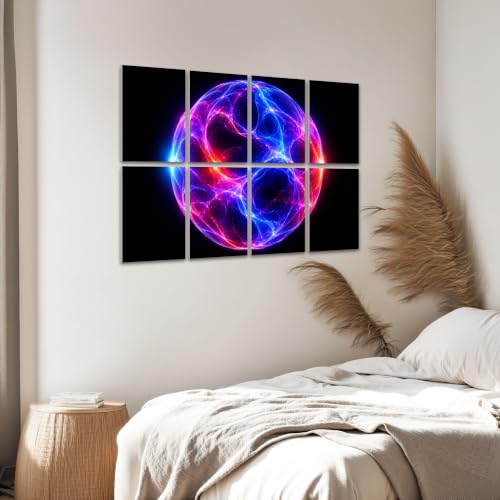 8 Pack Paneles Acústicos Artísticos Absorbentes de Sonido Color Negro Multi9 48"x32" miniatura 6