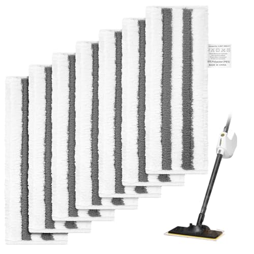 Vicloon Paño de Microfibra para Kärcher, 6 Piezas Boquilla Limpiadora de Vapor Paños Recambio Kit para EasyFix SC2 SC3 SC4 SC5, 34cm*12cm Almohadillas de Limpieza Suelos para Todo Tipo de Suelos B