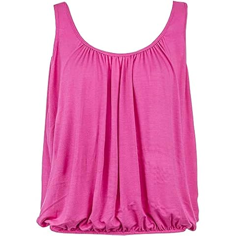 Love My Fashions Women's Bubble Hem Vest Top Cover