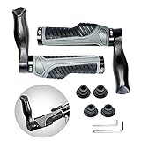 Befrsta Bike Grips, Freely Combinable Mountain Bike Grips, Ergono Designed Double Lock-on Handlebar Grips, Suitable for MTB,BMX Mountain Bike Handlebars