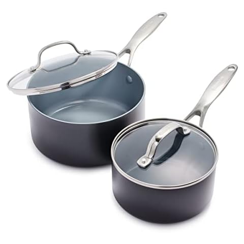 GreenPan Valencia Pro Non-Stick Saucepan Set Cover