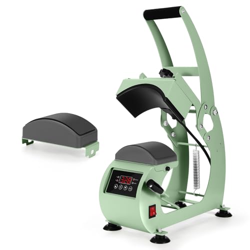 Portable Hat Press Machine, Digital Control, 2 Platens, Auto-Off ...