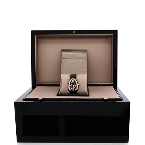 Pre-Loved Serpenti Seduttori Quartz Watch Ceramic and Rose Gold with Diamond Bezel 252