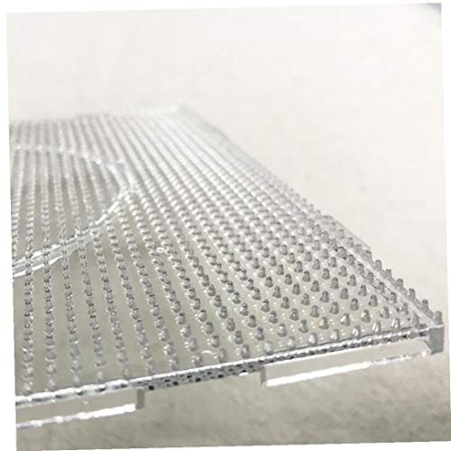 NaisiCore 2.6mm Mini Hama Bügelperlen Transparent große quadratische Pegboards Perlen Boards Werkstoff Vorlage Perler artkal 4PCS Cover