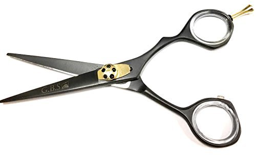 G.B.S Professional Hair Scissors Coated Black Trimming, Durable Quality - Cutting and Styling Scissors with Tension Adjustment, Rust Resistant – Hair Dressing, Salon: Handcrafted, Japanese Steel