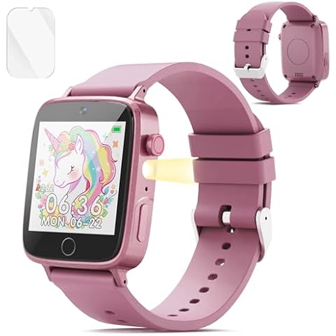 stinaolt Smart Watch for Kids with 26 Puzzle Games HD Camera, Kids Watch with Alarm Calculator Pedometer Recorder Music, Toys for Ages 5-12 Years Old, Kids Cover