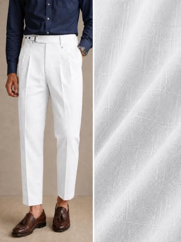 Image of TAGDO Men's Solid Colour Pant with Pocket || Casual Trosuer || Formal Trouser || Formal Slim Fit Pleated Pants for Men (2049)