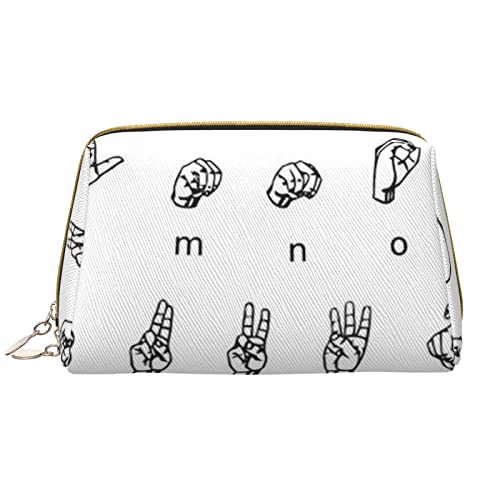 Trousse de maquillage portable cuir blanc PSVOD pour ranger facilement vos cosmétiques