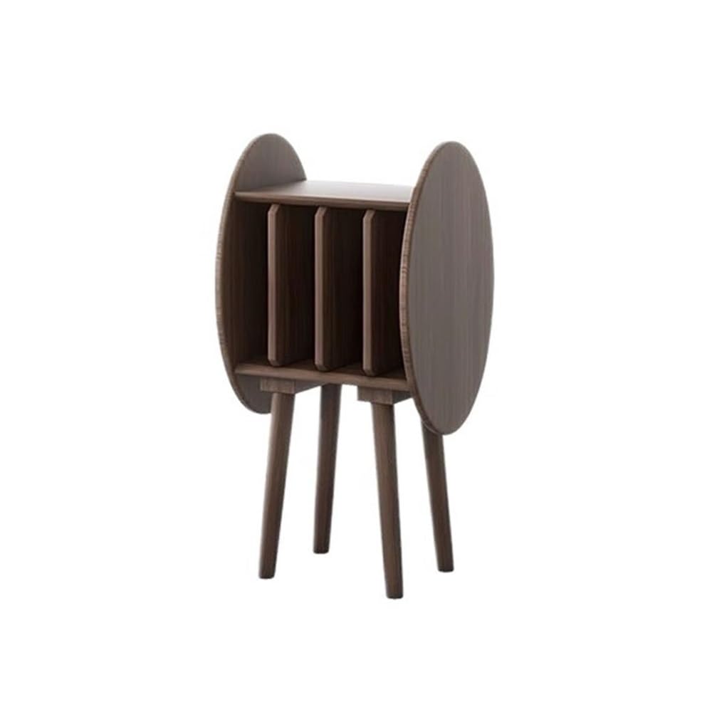 RYUQW3RE Cd Storage Rack Floor Standing Creativity Vinyl Record Cabinet Wooden Bookcase Magazine Storage Rack(Brown)