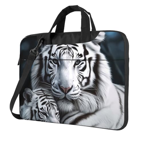 Sac ordinateur tigre blanc pour aller au bureau ou à l'université avec style