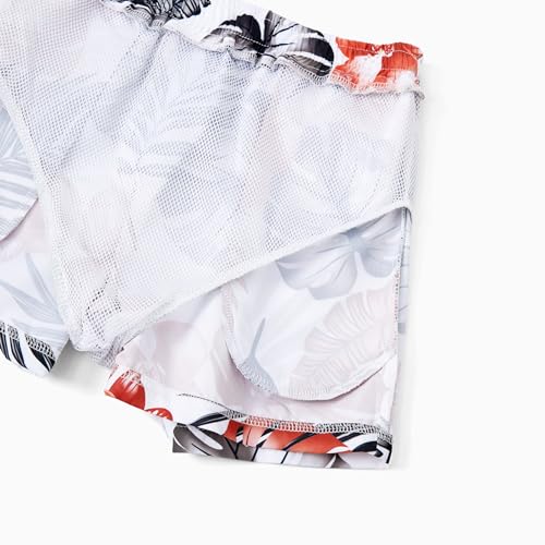 Image of IFFEI Mommy and Me Swimsuits Family Matching Bathing Suits with Cover Up
