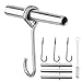 ARGCONNER Stainless Steel Maple Syrup Taps Kit, Spiles for Tapping Trees, 3 Spiles and Hooks With 1 Spile Cleaning Brush