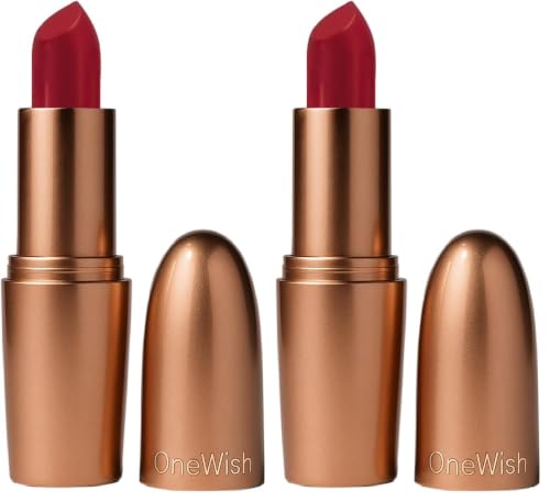 Image of One Wish Creamy Matte Lipstick Long Lasting for Women - Too Red to Handle Shade 18 | Full Coverage | Creamy Formula | No Flaky Lips | No Dryness| High-Pigment | SPF | Vitamin E, Almond Oil & Shea Butter for Moisturising Lip | 8 Hrs Lasting | Smooth Finish | 3.8 gm