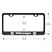 2-Pieces Newest Matte Aluminum Alloy License Plate Frame for Volkswagen VW,Applicable to US Standard car License Frame,FBA Fast Delivery（vw）…