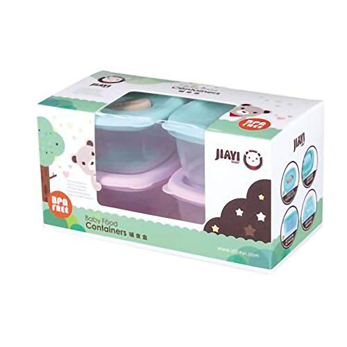 Preisvergleich Produktbild HHFZH 4 Paket 120Ml Tragbare Milchpulver Container Lebensmittel Aufbewahrungsbox Bequem Niedlichen Design Säuglingsspender Container