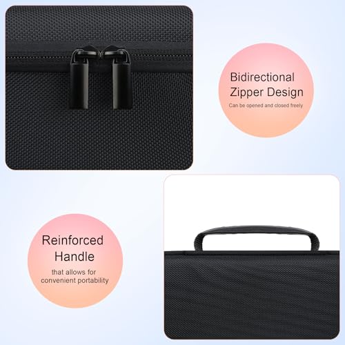 Image of Elonbo Carrying Case for Bushnell Golf Wingman HD GPS Speaker, Black | Golf GPS Speaker and Handheld GPS Rangefinder Hard Travel Bag, with Mesh Pocket Handle Double Zipper, for Protective Storage