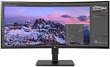 LG Electronics 35BN77CN-B Business-Monitor 35 Zoll (88,9 cm), QHD, 3.440 x 1.440, 21:9, 99% sRGB, Curved VA Panel, HDR10, 5 ms GtG, 300 cd/m², 100 Hz - Schwarz