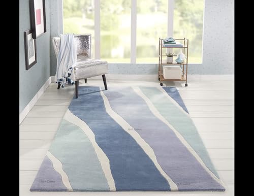 Image of Carpets and Rugs Handwoven Woolen Thick Floral and Contemporary Design Specially for Area Rugs, Carpets for Living Room, Bedroom, Hall Size 4x6 feet
