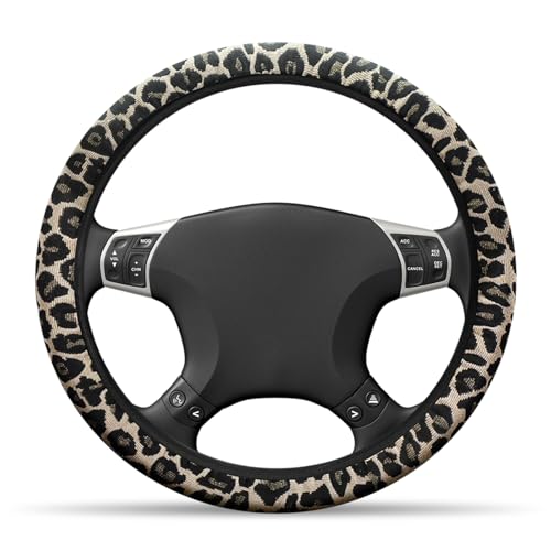Hwtcjx Lenkradbezug, Auto Lenkradbezug, Drucken Lenkradhülle, Atmungsaktiv und Anti Rutsch, Universal Größe 38cm, Auto Lenkradhülle Geeignet für alle Jahreszeiten