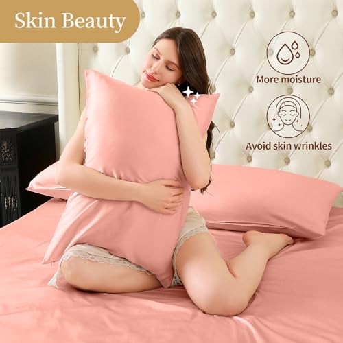 Mulberry Silk Pillowcase for Hair and Skin with Hidden Zipper,Soft Breathable Smooth Both Sided Natural Silk Pillowcase Beauty Sleep Silk Pillow Case Gifts for Women Men(20" X 30inch Queen,1Pcs) - image 3