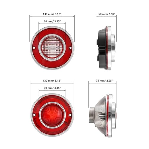 Feu Stop pour sorties en Corvette C3 kit feux arrière fumés 1975-1979 sans ampoule - 3