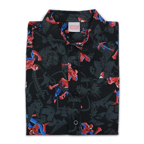 Marvel Boy's Spiderman Classic Hawaiian Surf Woven3