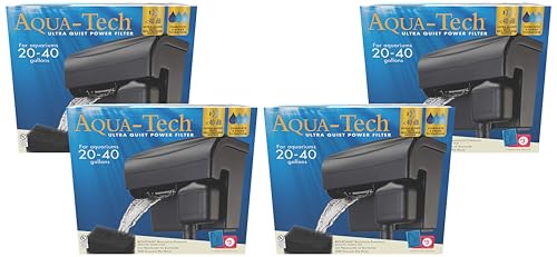 Image of AQUA-TECH Ultra Quiet Power Filter, for Aquariums 20-40 Gallons (Pack of 4)