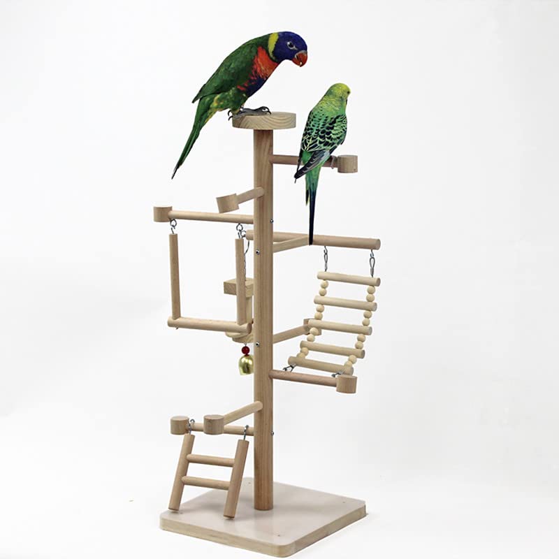 Percha para pájaros Parrot Playground Bird Play Stand Perch con Swing Ladders Bite Toys Periquito Cockatiel Pinzones