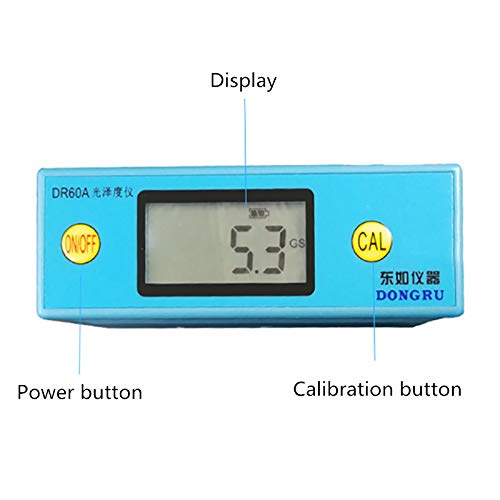 Jieotwice Gloss Tester Stone Paint Ink Gloss Meter Portable Smart Brightness Meter DR60A