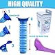 QYEHF Urinella für Frauen, 2PCS Tragbarer Wiederverwendbarer Urinal, Weibliches Urinal Silikon Trichter Wiederverwendbarer Frauenurinal,ideal für unterwegs wie Camping, Reisen, Wandern,Bergsteigen