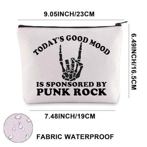 Punk Rock Makeup Bag Punk Rock Lover Gifts Today's Good Mood is Sponsored by Punk Rock Punk Rock Themed Gifts (Good Mood UK) - Image 2