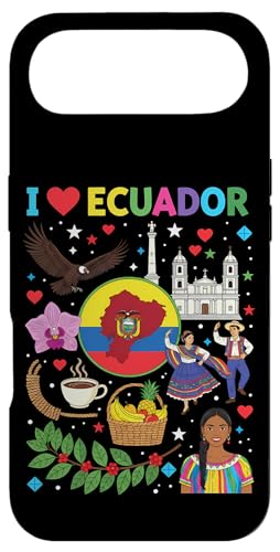 I Love Ecuador Flag Heart Travel GNAh̃[c X}zP[X iPhone Air p