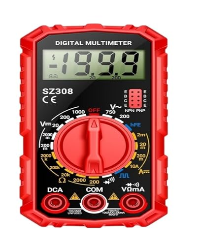 Multimètre numérique SZ308 testeur courant AC DC 10A et triode pour bricolage