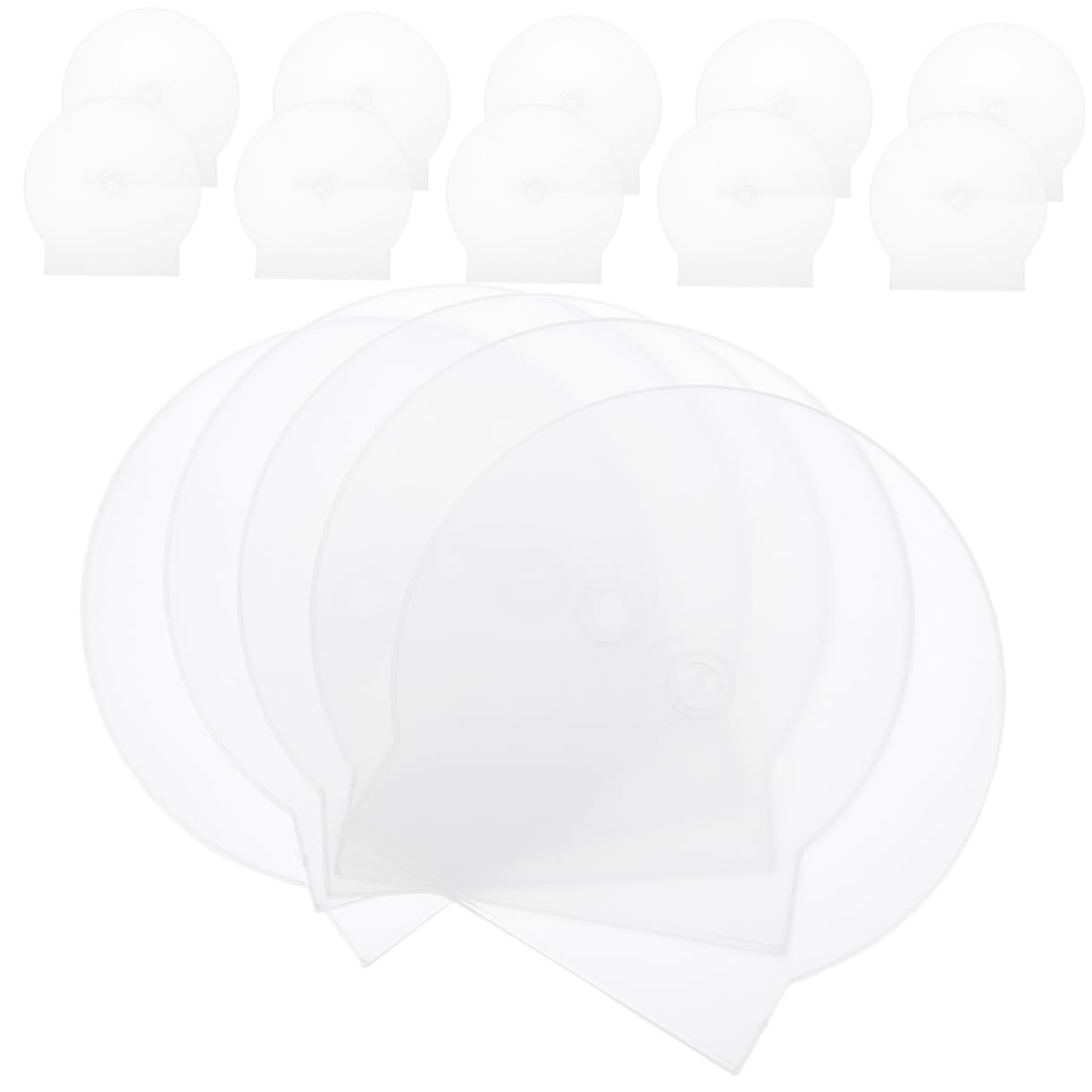 Custodie Trasparenti Per Cd Singoli in Plastica Resistente, Scatole Porta Cd Per Protezione Anti-graffio, Confezione Da 50 Pezzi Per Conservazione e Trasporto Sicuro Di Dvd