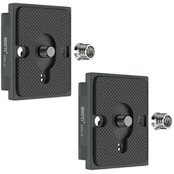 496Rc2 Manfrotto SIOTI Placa de liberación rápida 323, Placa de liberación rápida 200PL-14 RC2 Compatible con Cabezal de trípode Manfrotto con Sistema de conexión rápida RC2 Incluido