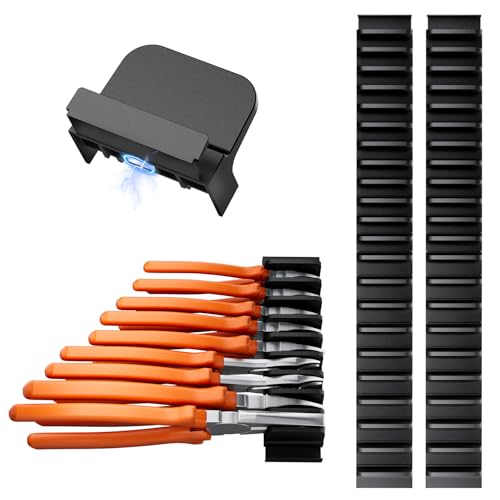 Image of 44 PCS Magnetic Plier Organizer for Toolbox & Tool Drawer, Modular Desgin Plier Holders, Modular Toolbox Organizer System for Professional and DIY Mechanics, Include 20 Big Slot, Black