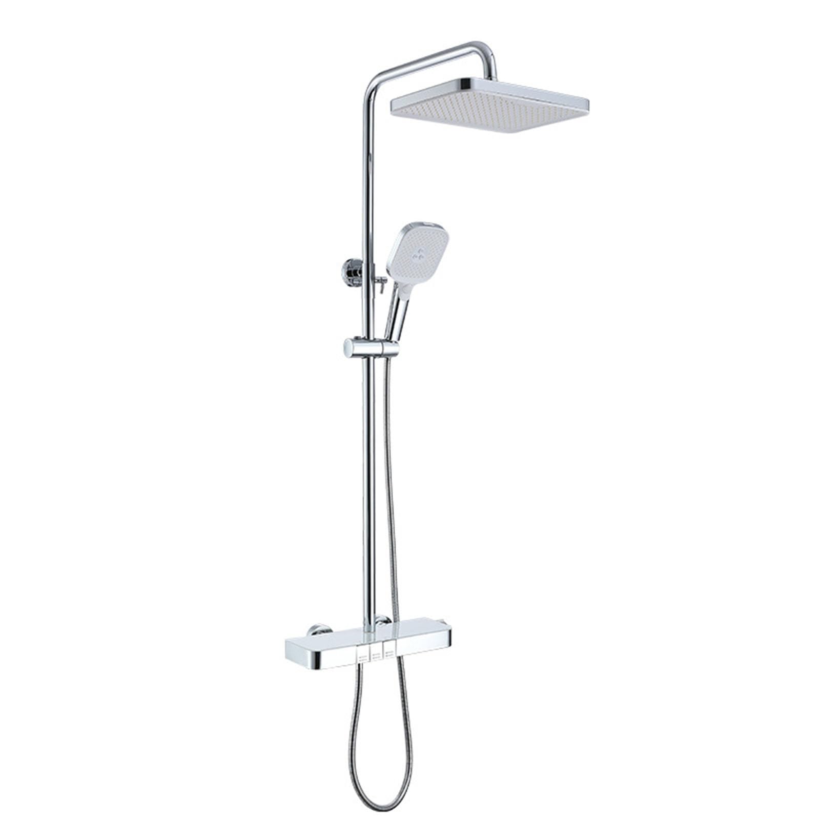 Columna de Ducha Piano de 150cm con Grifo para Bañera Cromado