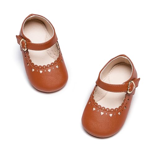Image of PHIRAMIN Toddler Girl Mary Jane Dress Shoes-Little Girl School Uniform Shoes for Wedding Party