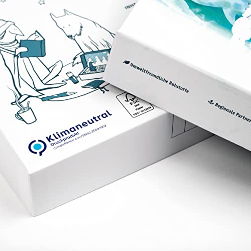 Schnauzberts Winterreise – Adventskalender für Menschen mit Hund – Erlebnisbox mit Buch, Bio-Duftöl, Spielbrett und weiterem Zubehör, für Achtsamkeit, Entspannung und positives Hundetraining