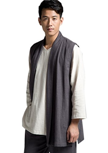ZanYing Buddhist Meditation Zen Clothing Casual Vest Men2