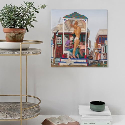 Impression sur toile et tableau deco Fantasia de Dr. S 61x61 - 4